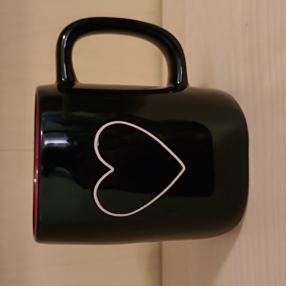 Rae Dunn Black Heart Mug